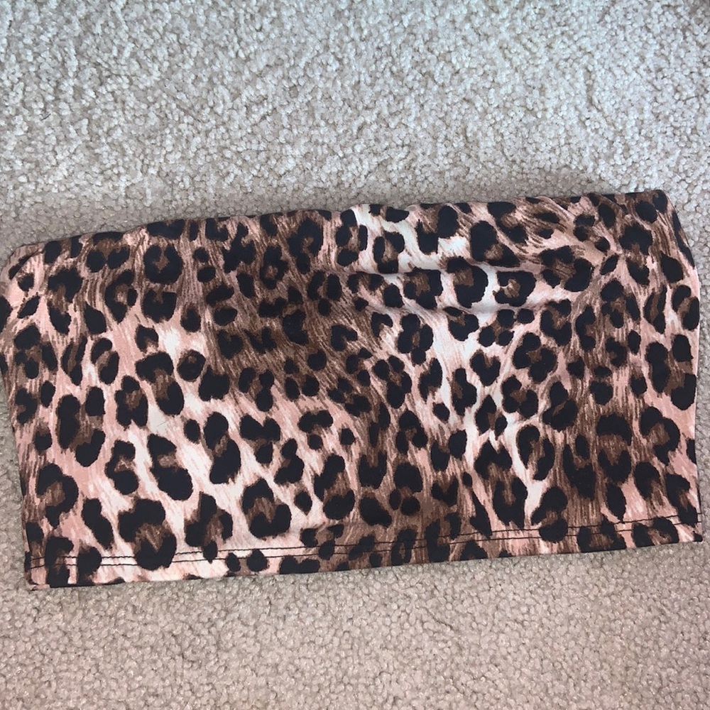 Cheetah Print Tube Top- Women’s Small